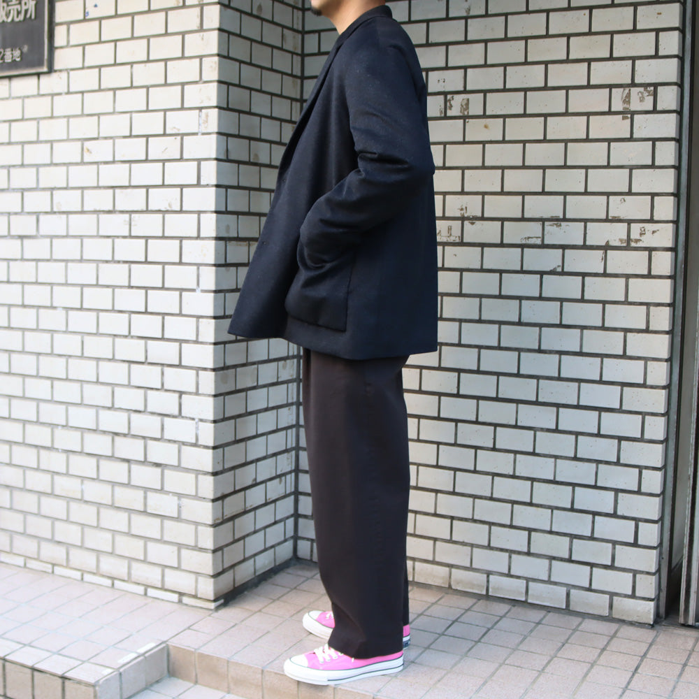 OFFICER PANTS 2TUCK WIDE ORGANIC COTTON DRILL