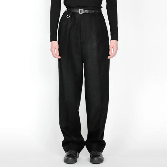  KAPOOR / Wide Tapered Pants Wool Jersey  