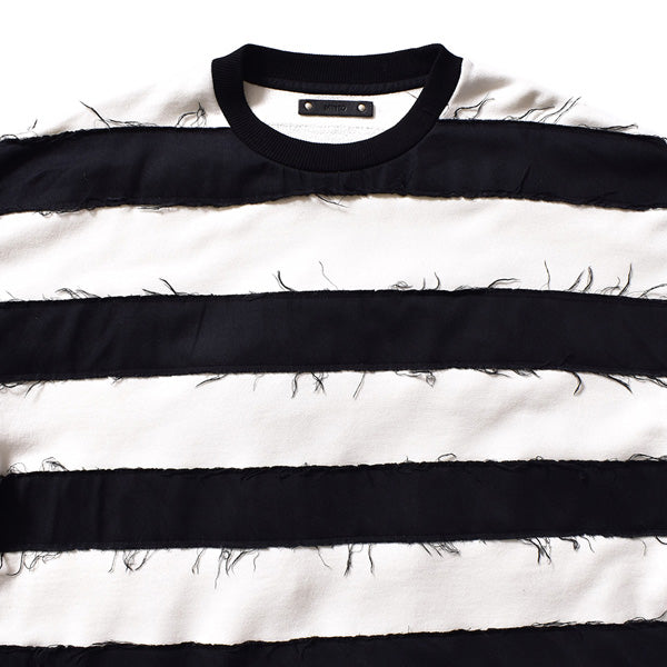 Bold Denim Border Crew neck Pullover