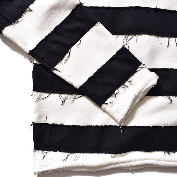 Bold Denim Border Crew neck Pullover