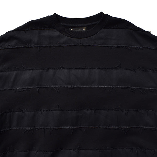 Bold Denim Border Crew neck Pullover