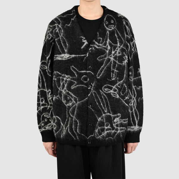 MOHAIR WJQ KNIT CARDIGAN