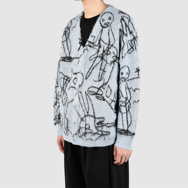 MOHAIR WJQ KNIT CARDIGAN