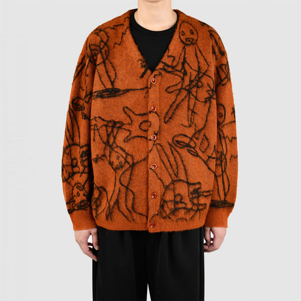 MOHAIR WJQ KNIT CARDIGAN