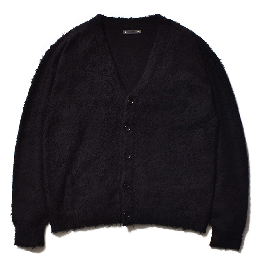 Shaggy Cotton Knit Cardigan