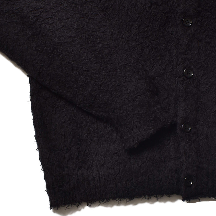 Shaggy Cotton Knit Cardigan