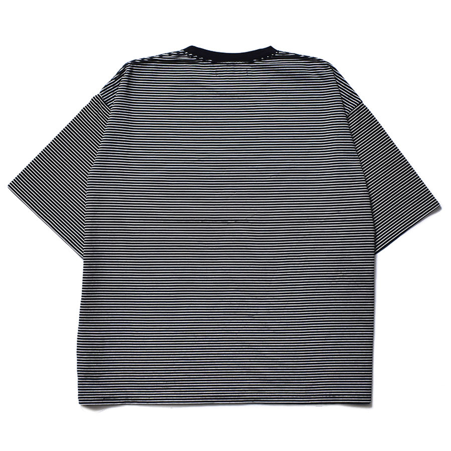 Micro Border Loose Crewneck T-SH