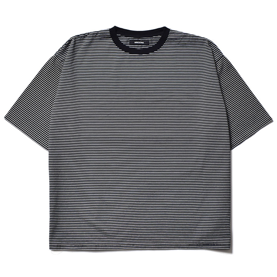 Micro Border Loose Crewneck T-SH