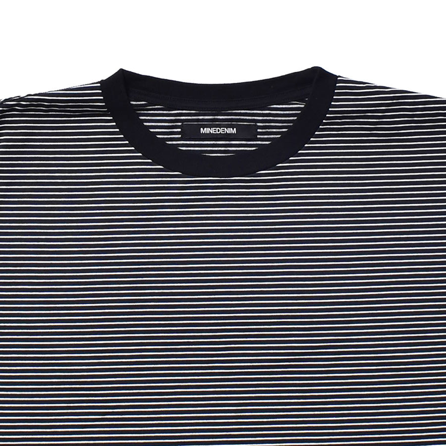 Micro Border Loose Crewneck T-SH