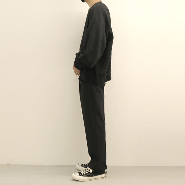 HARD TWISTED LI/C DOBBYGABADINE COLLARLESS BLOUSON