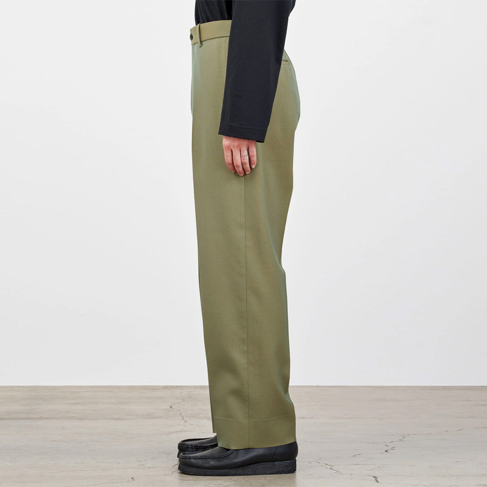MARKAWARE(マーカウェア) - FLAT FRONT TROUSERS ORGANIC WOOL MARKAWARE(マーカウェア) - FLAT FRONT TROUSERS ORGANIC WOOL