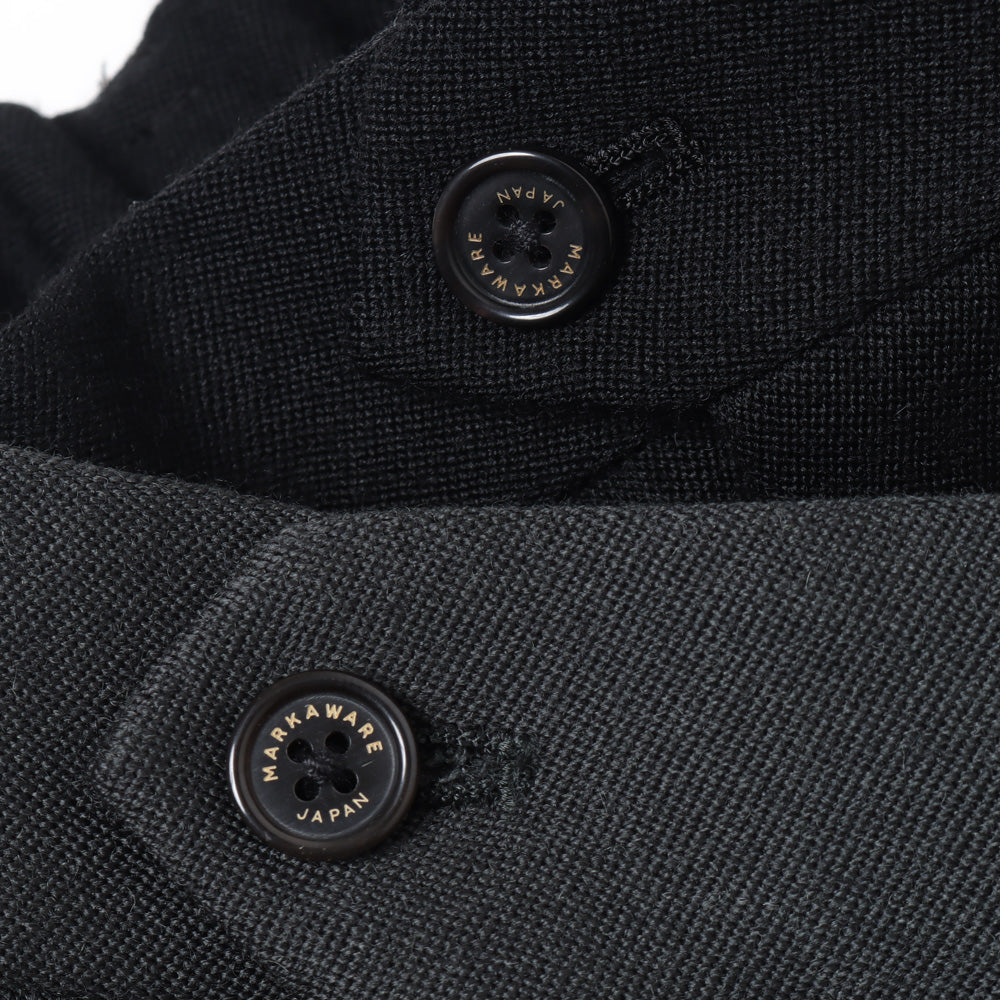 MARKAWARE(マーカウェア) - PLEATED WIDE TROUSERS ORGANIC WOOL TAXEED CLOTH
