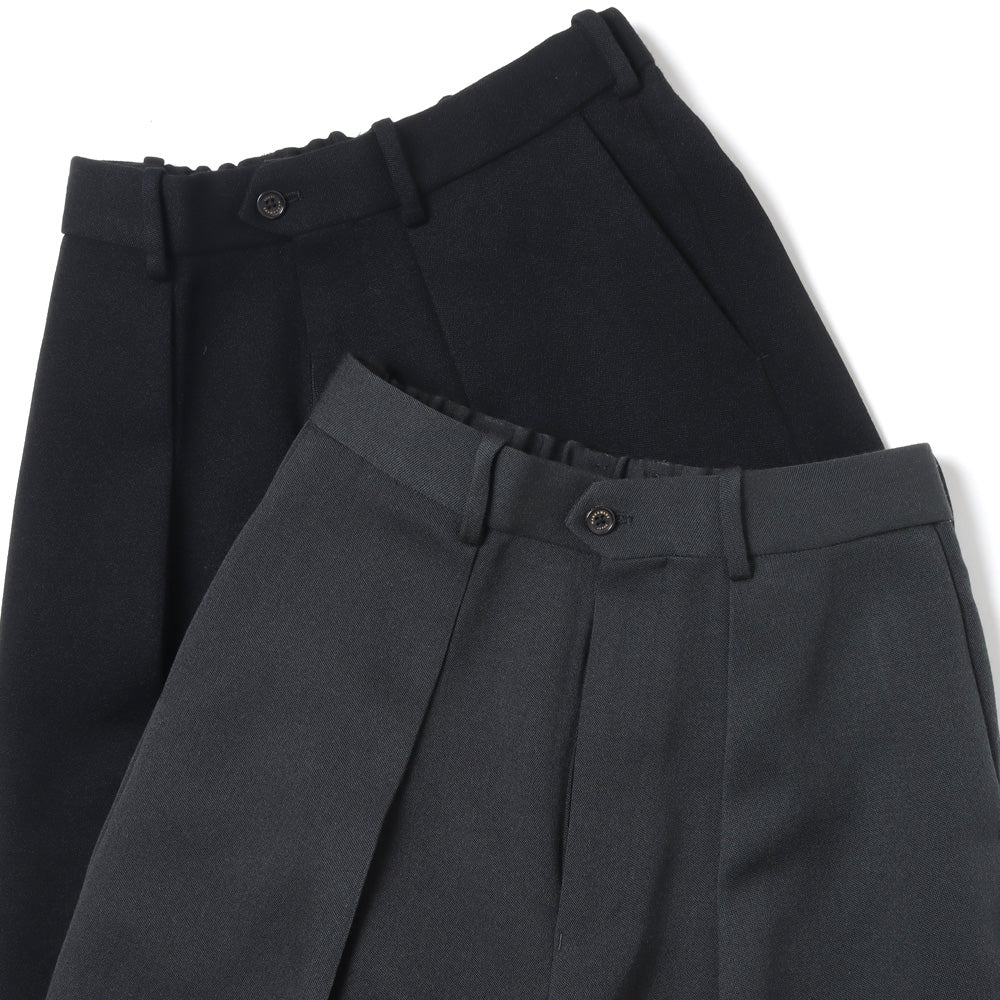 MARKAWARE(マーカウェア) - PLEATED WIDE TROUSERS ORGANIC WOOL TAXEED CLOTH