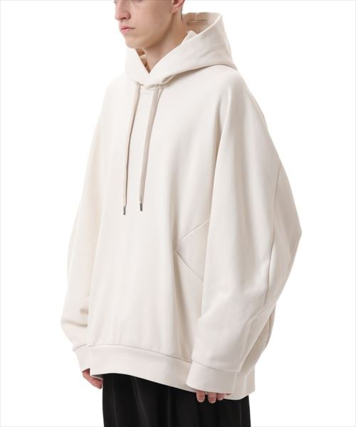 C/PE DOUBLE KNIT OVERSIZED HOODIE