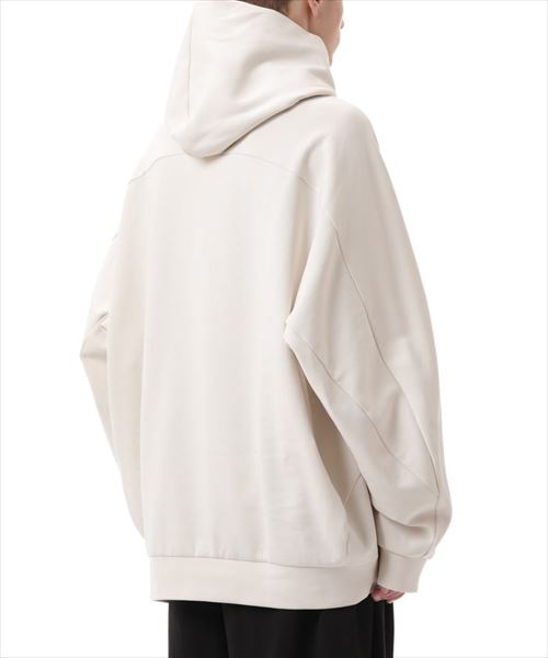 C/PE DOUBLE KNIT OVERSIZED HOODIE