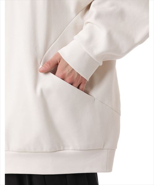 C/PE DOUBLE KNIT OVERSIZED HOODIE