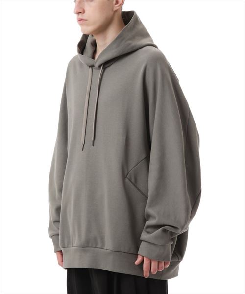 C/PE DOUBLE KNIT OVERSIZED HOODIE