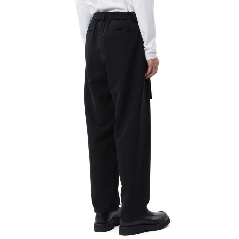 PE STRETCH DOUBLE CLOTH TWO PLEATS TAPERED FIT