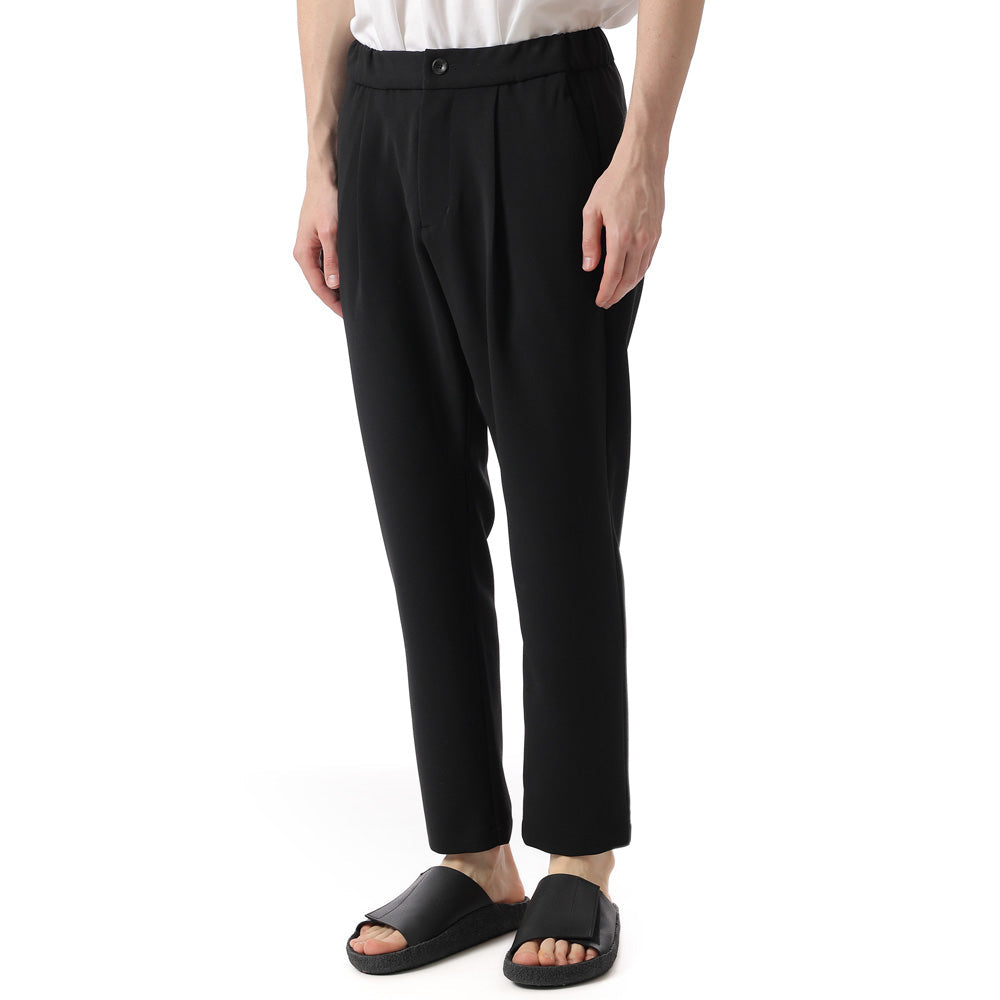 PE STRETCH DOUBLE CLOTH REGULAR FIT EASY PANTS