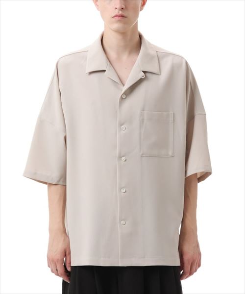 PE LIGHT TROPICAL DOLMAN S/S OPEN COLLAR SHIRT