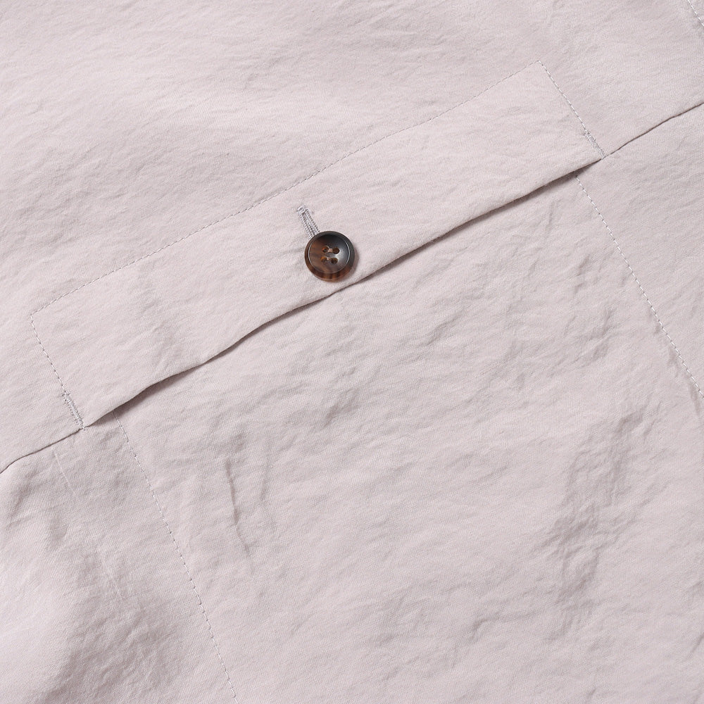 RY/NY LAWN OVERSIZED BAND COLLAR L/S SHIRT