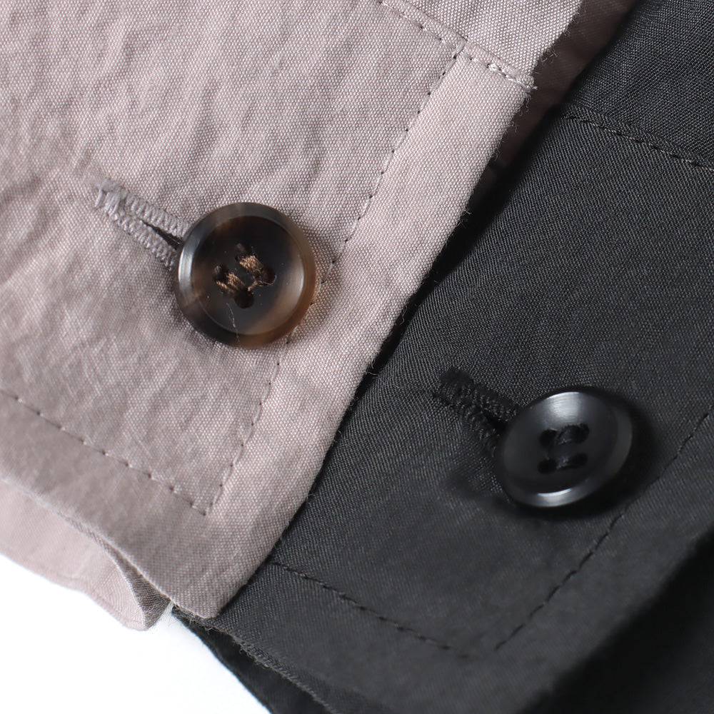 RY/NY LAWN OVERSIZED BAND COLLAR L/S SHIRT