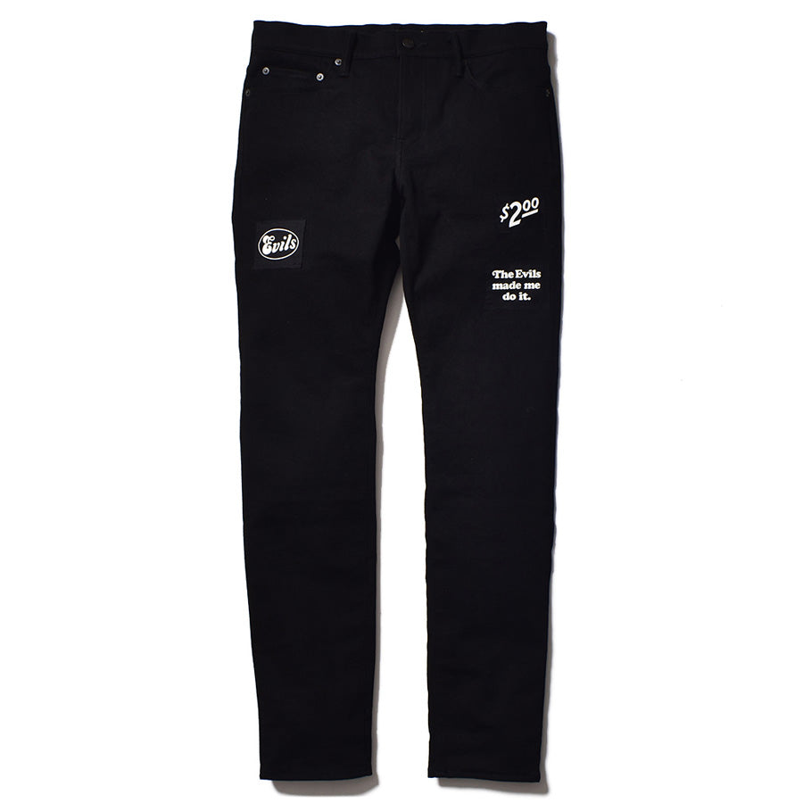 HYSTERIC GLAMOURxMINEDENIM F.Black STR 5pocket OWS