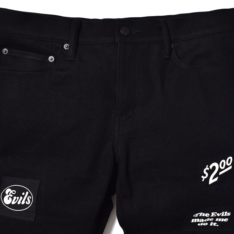 HYSTERIC GLAMOURxMINEDENIM F.Black STR 5pocket OWS