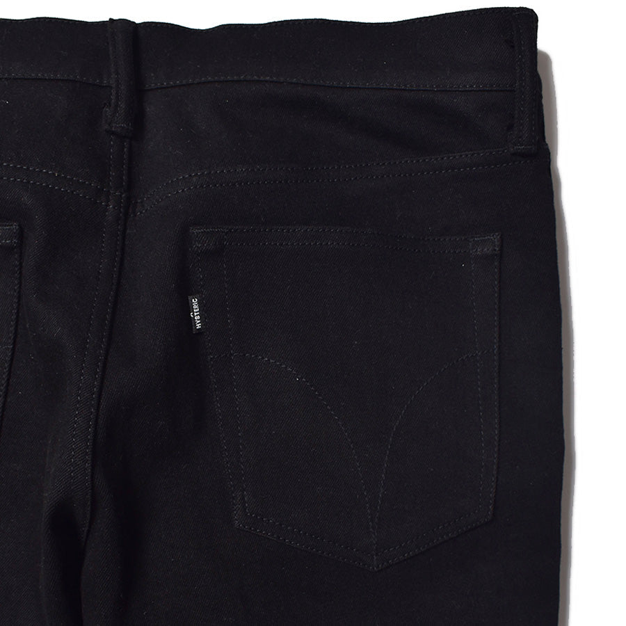 HYSTERIC GLAMOURxMINEDENIM F.Black STR 5pocket OWS