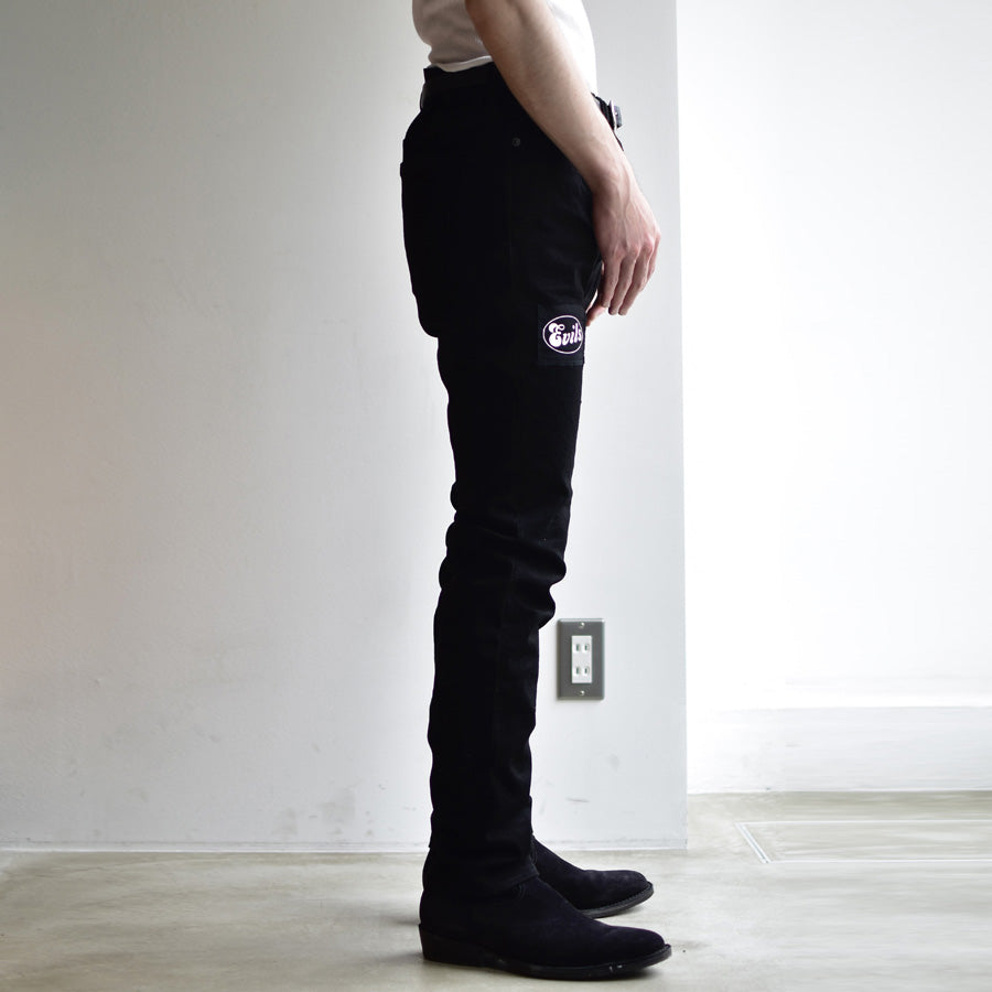 HYSTERIC GLAMOURxMINEDENIM F.Black STR 5pocket OWS