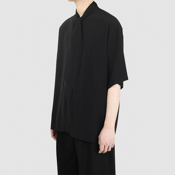 LAD MUSICIAN-DECHINE BOW COLLAR S/S SHIRT