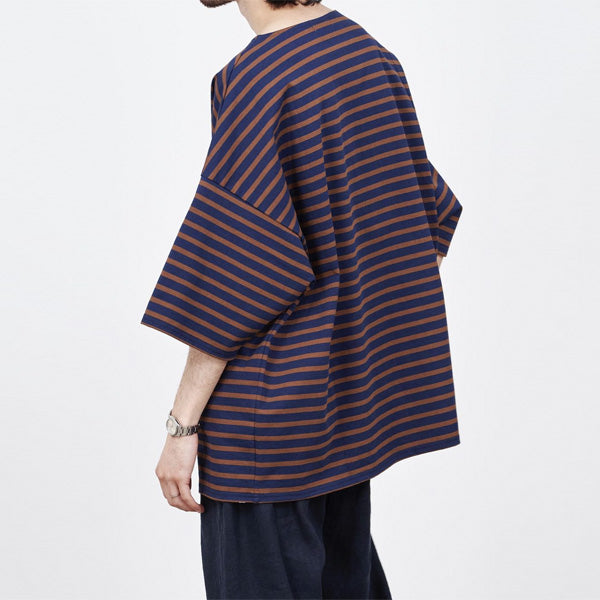 BASQUE SHIRT S/S ORGANIC COTTON BORDER