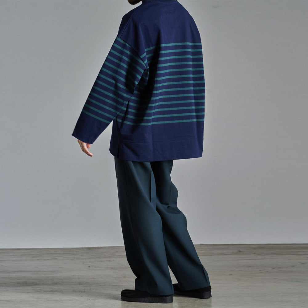 BOX Tee LONG SLEEVES ORGANIC COTTON BORDER