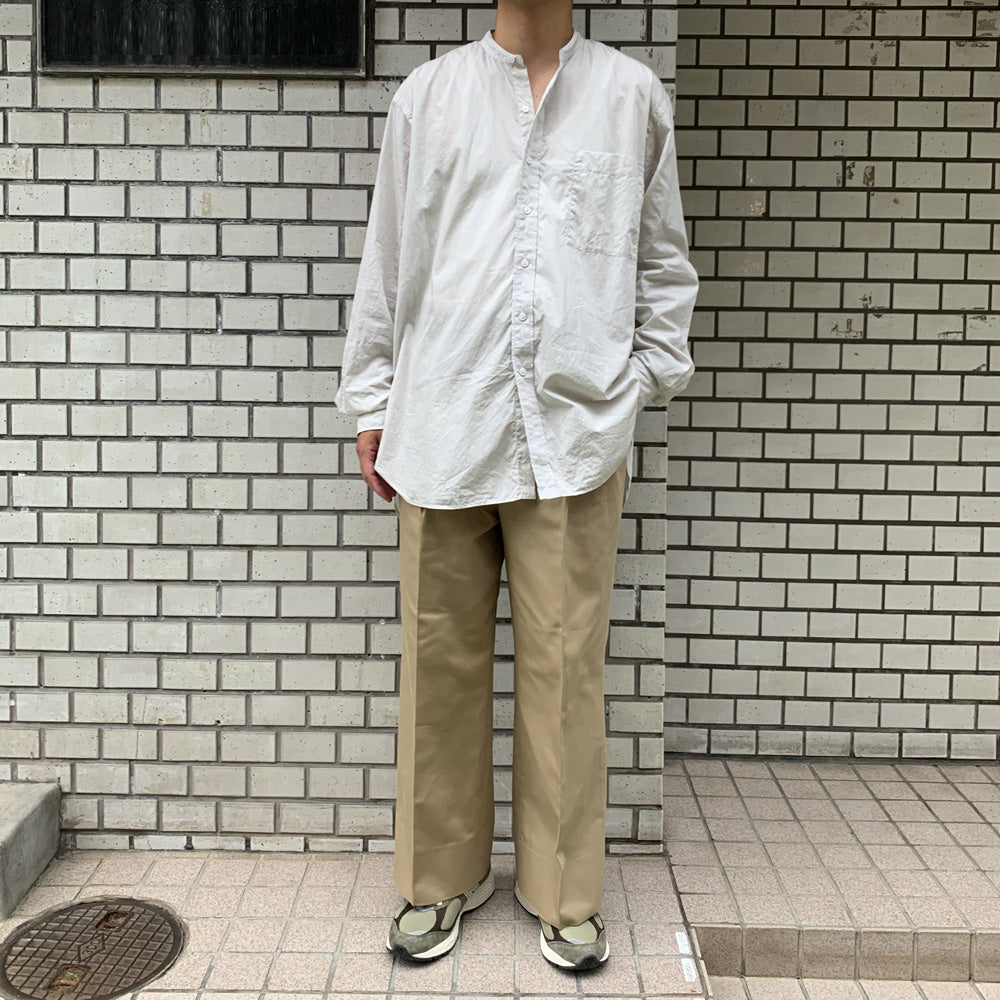 FRENCH ARMY CHINO 1-TUCK BAGGY SLACKS