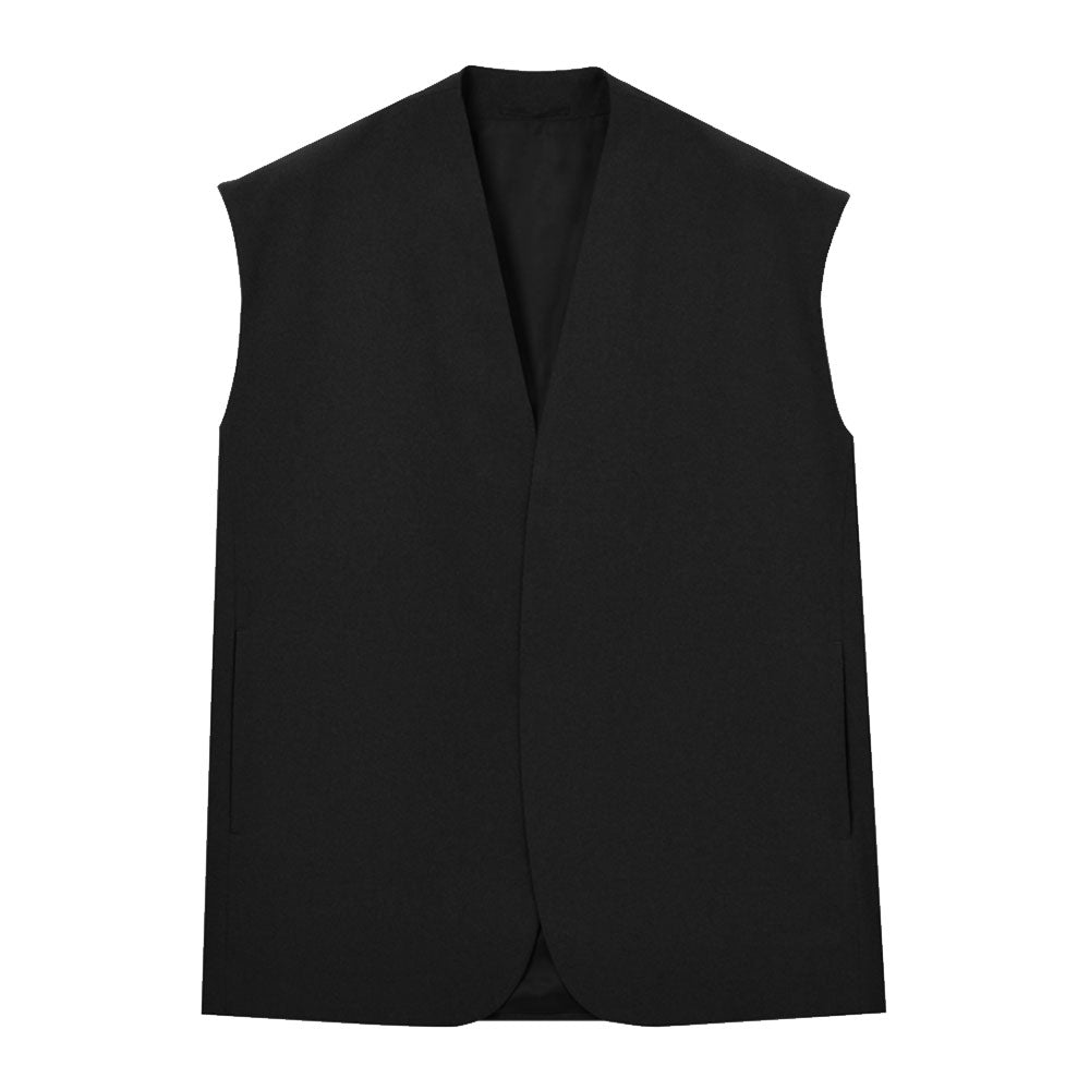 POLYESTER TROPICAL SLEEVELESS JACKET