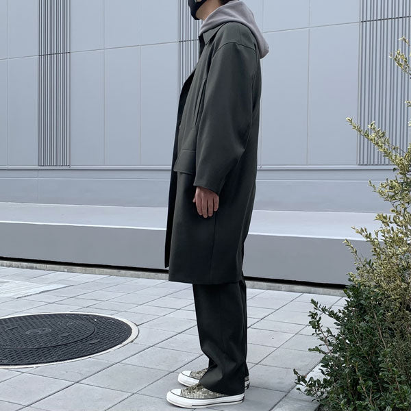 MAC COAT ORGANIC WOOL HEAVY TROPICAL