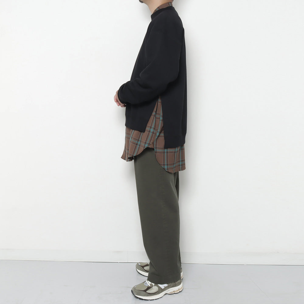 OFFICER PANTS 2TUCK WIDE ORGANIC COTTON DRILL