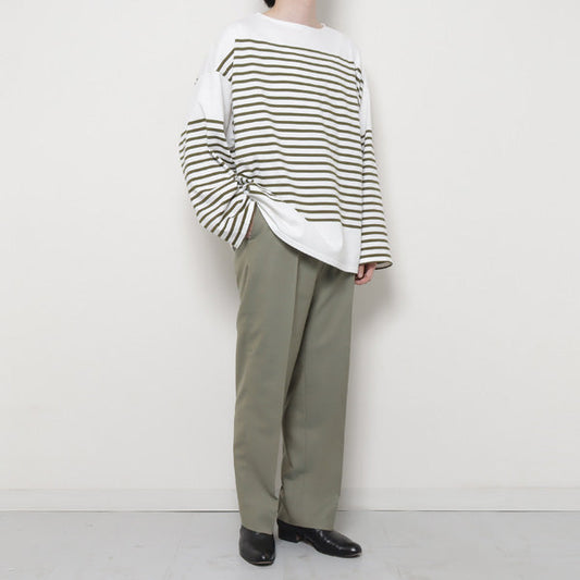  FLAT FRONT TROUSERS ORGANIC WOOL TROPICAL  