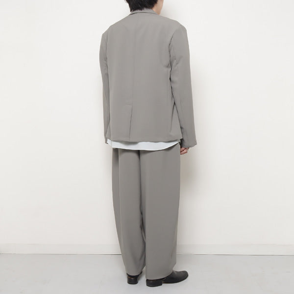 POLYESTER TROPICAL GATHER WIDE PANTS