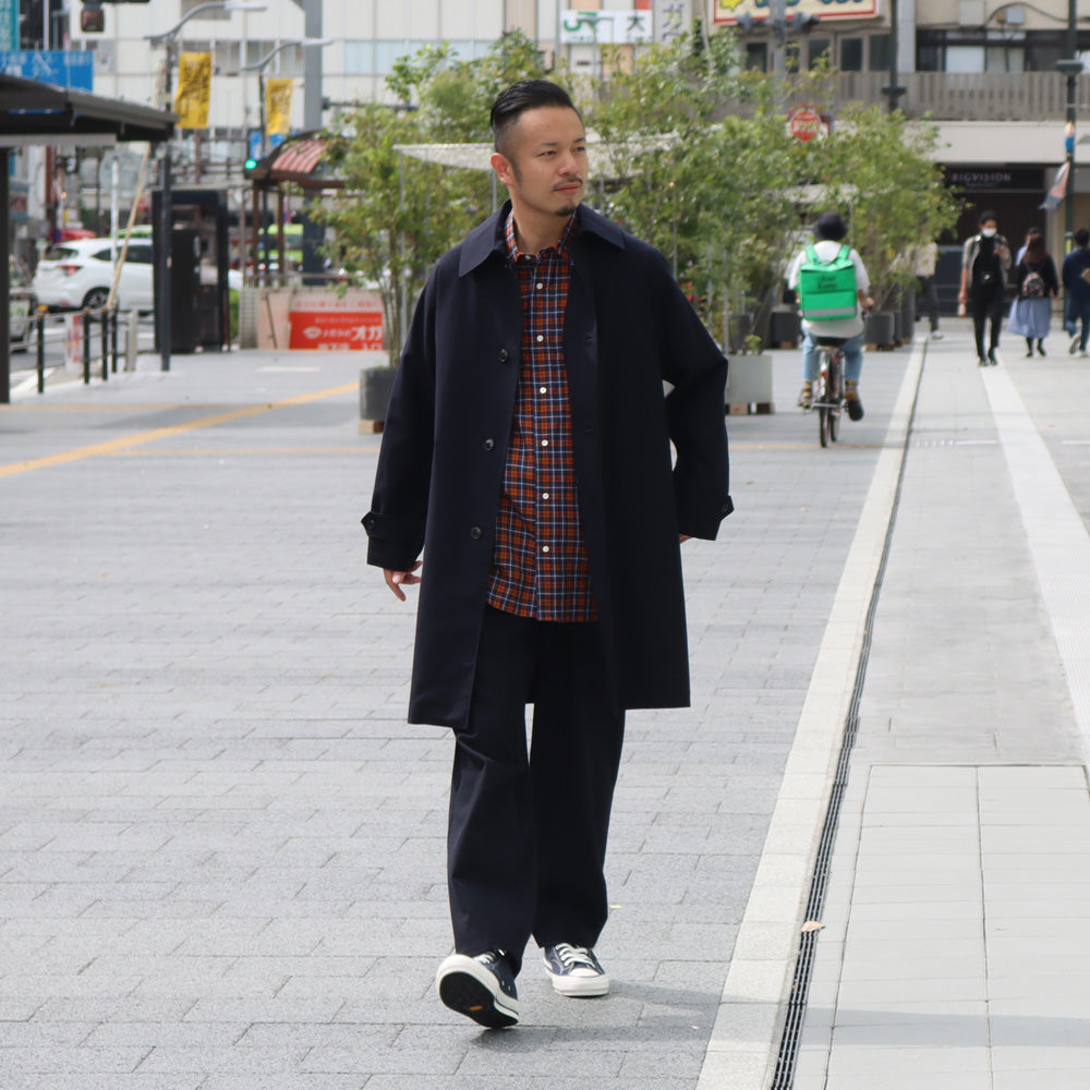 COCOON FIT EASY PANTS WOOL VINTAGE GABARDINE
