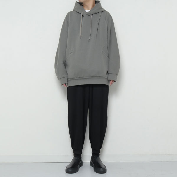 C/PE DOUBLE KNIT OVERSIZED HOODIE