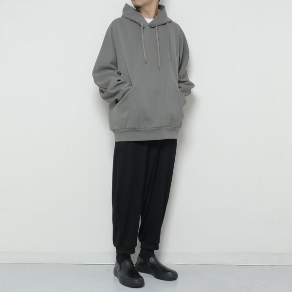 C/PE DOUBLE KNIT OVERSIZED HOODIE