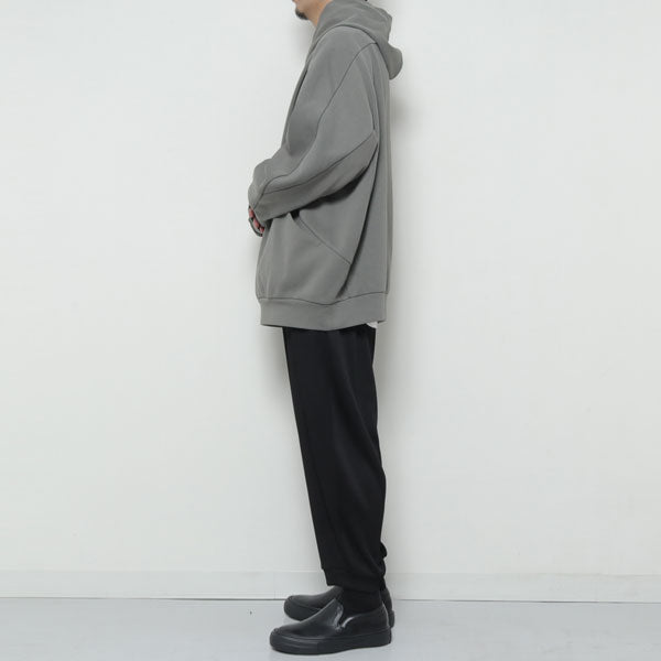 C/PE DOUBLE KNIT OVERSIZED HOODIE