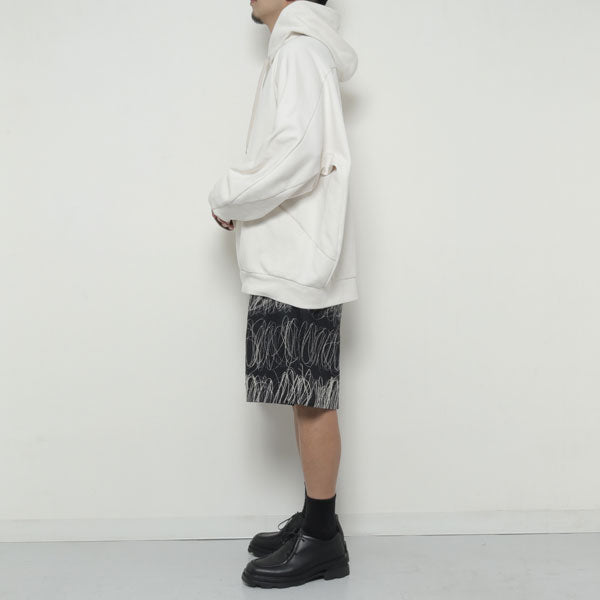 C/PE DOUBLE KNIT OVERSIZED HOODIE