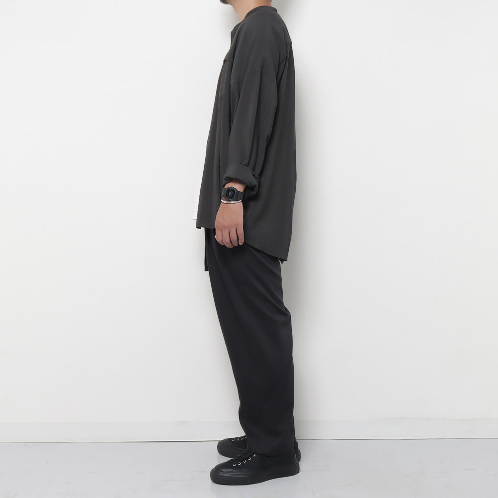 RY/NY LAWN OVERSIZED BAND COLLAR L/S SHIRT