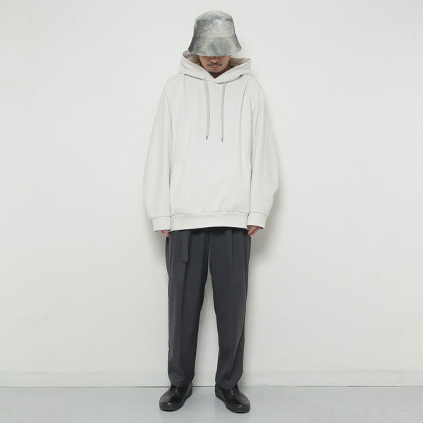 C/PE DOUBLE KNIT OVERSIZED HOODIE