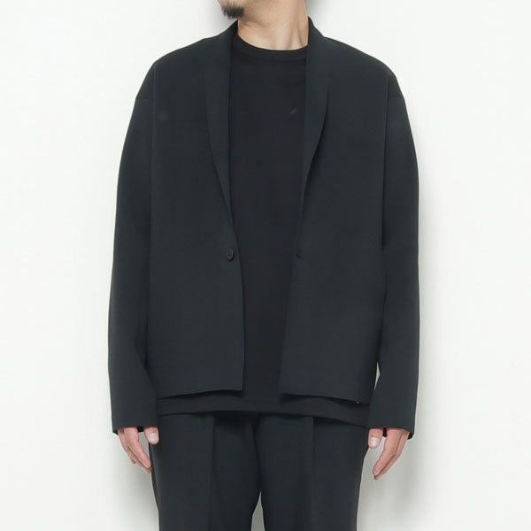 PE KNIT SHAWL COLLAR JACKET