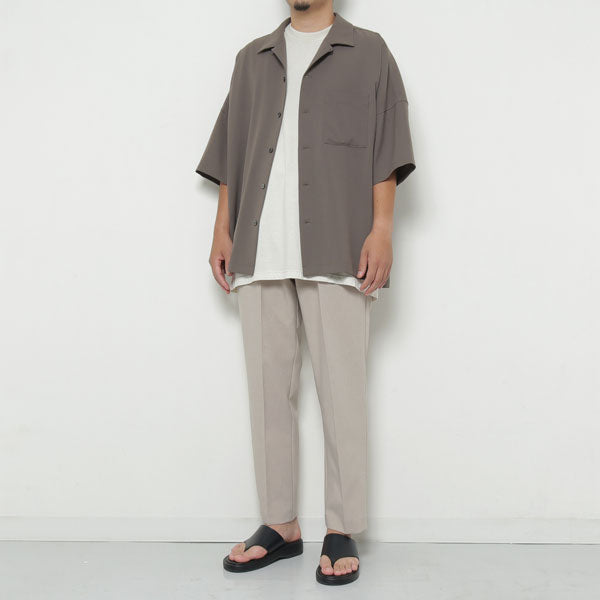 PE LIGHT TROPICAL DOLMAN S/S OPEN COLLAR SHIRT