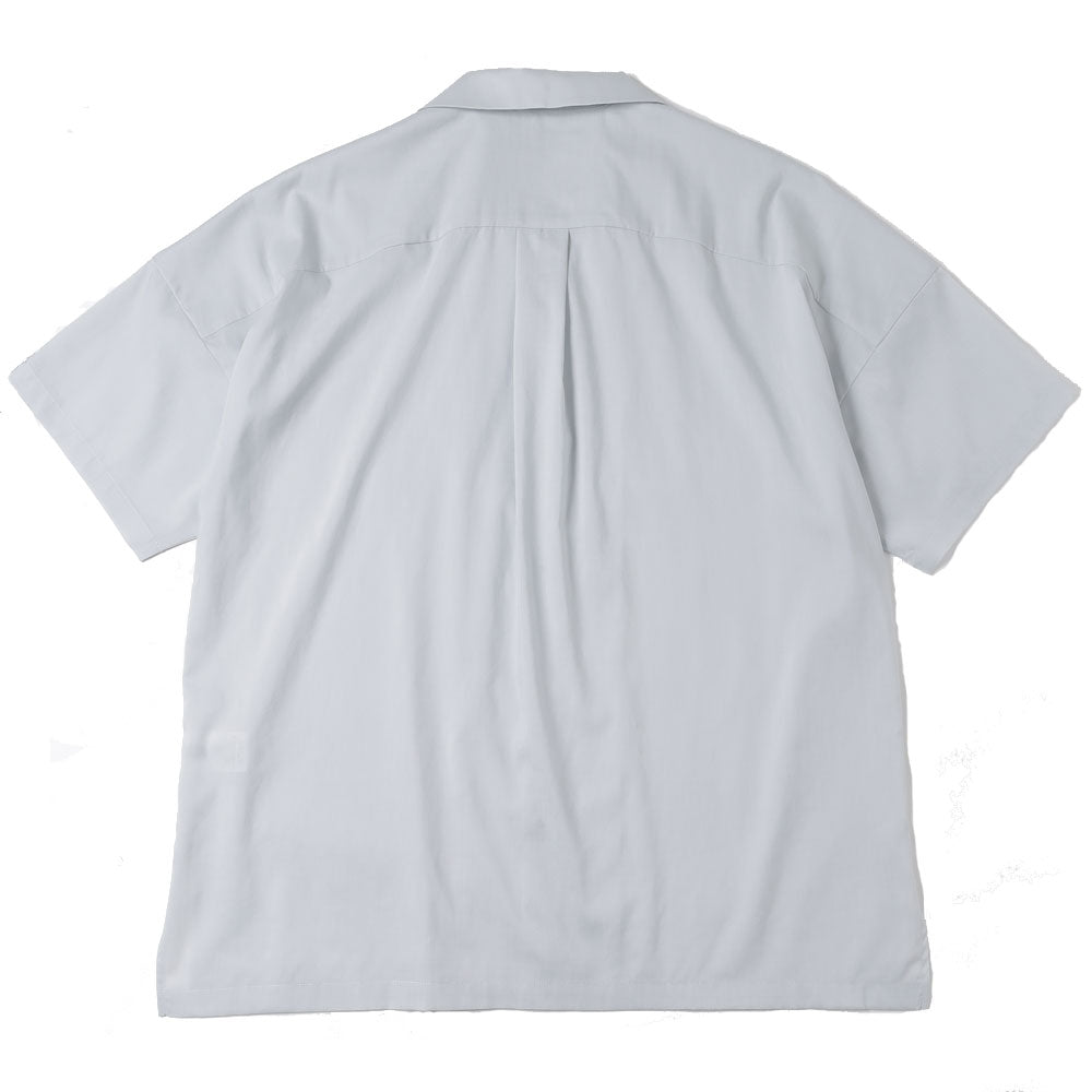 PE/LI POPLIN OPEN COLLAR S/S SHIRT