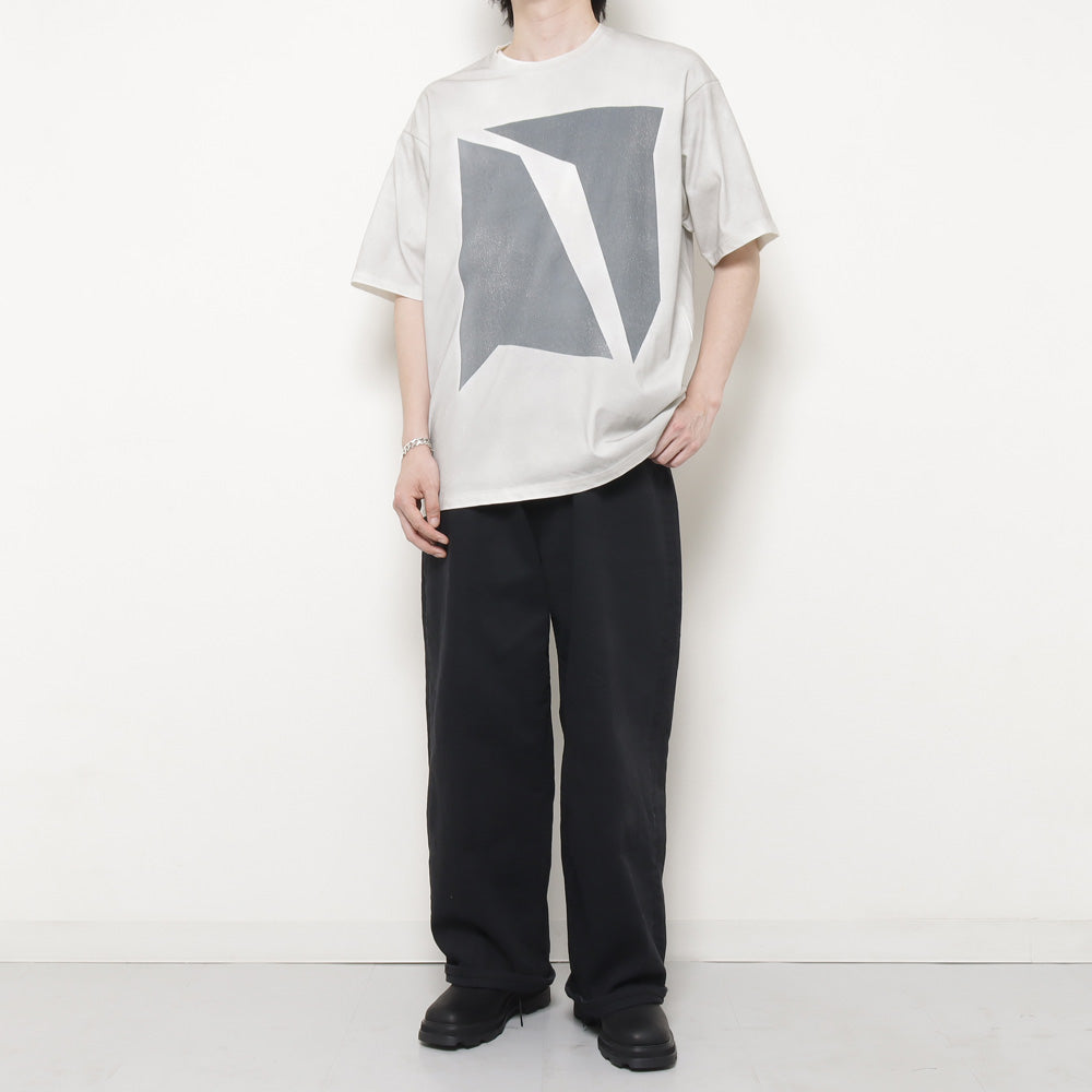 C/PE PLATING JERSEY PRINTED OVERSIZED S/S T-SHIRT